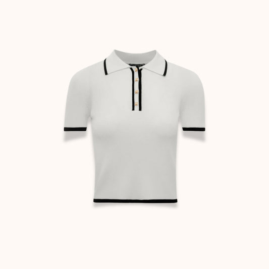 Cropped Polo Shirt