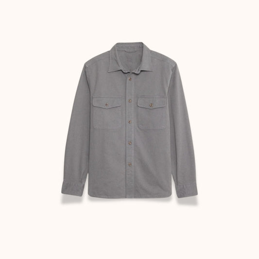 Cotton Twill Shirt-Jacket