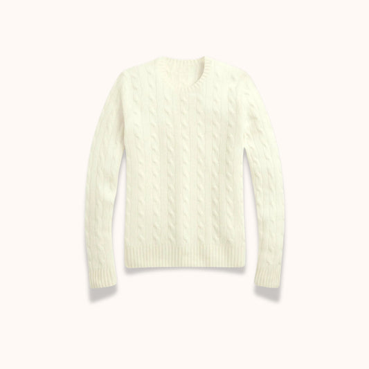 Premium Cashmere Cable Stitch Sweater