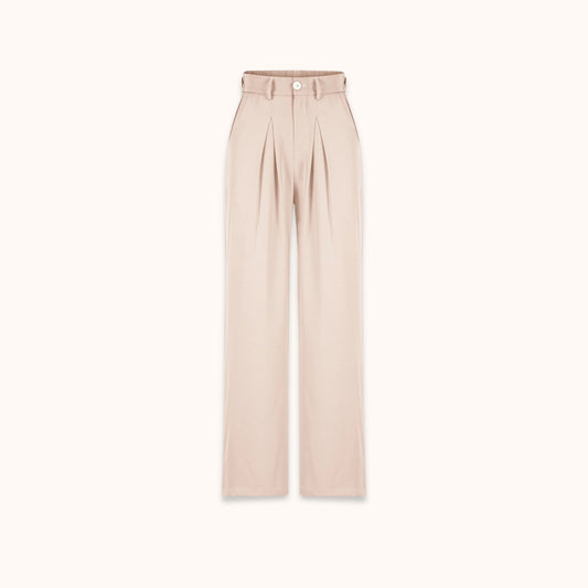 Lucia Beige Tailored Pants