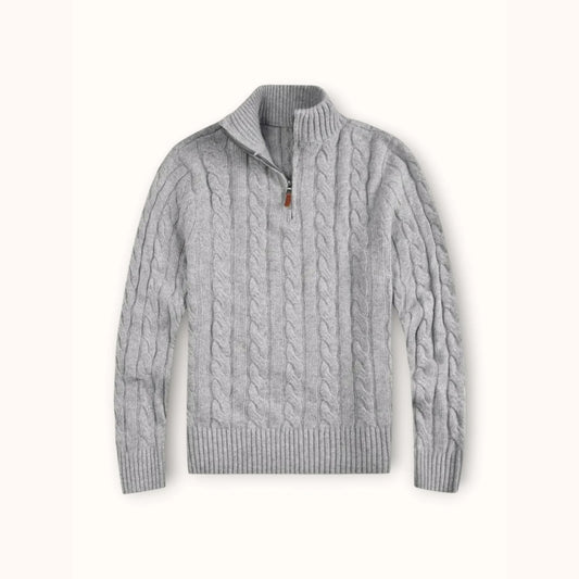 Men’s Premium Knitted Business Zip Sweater