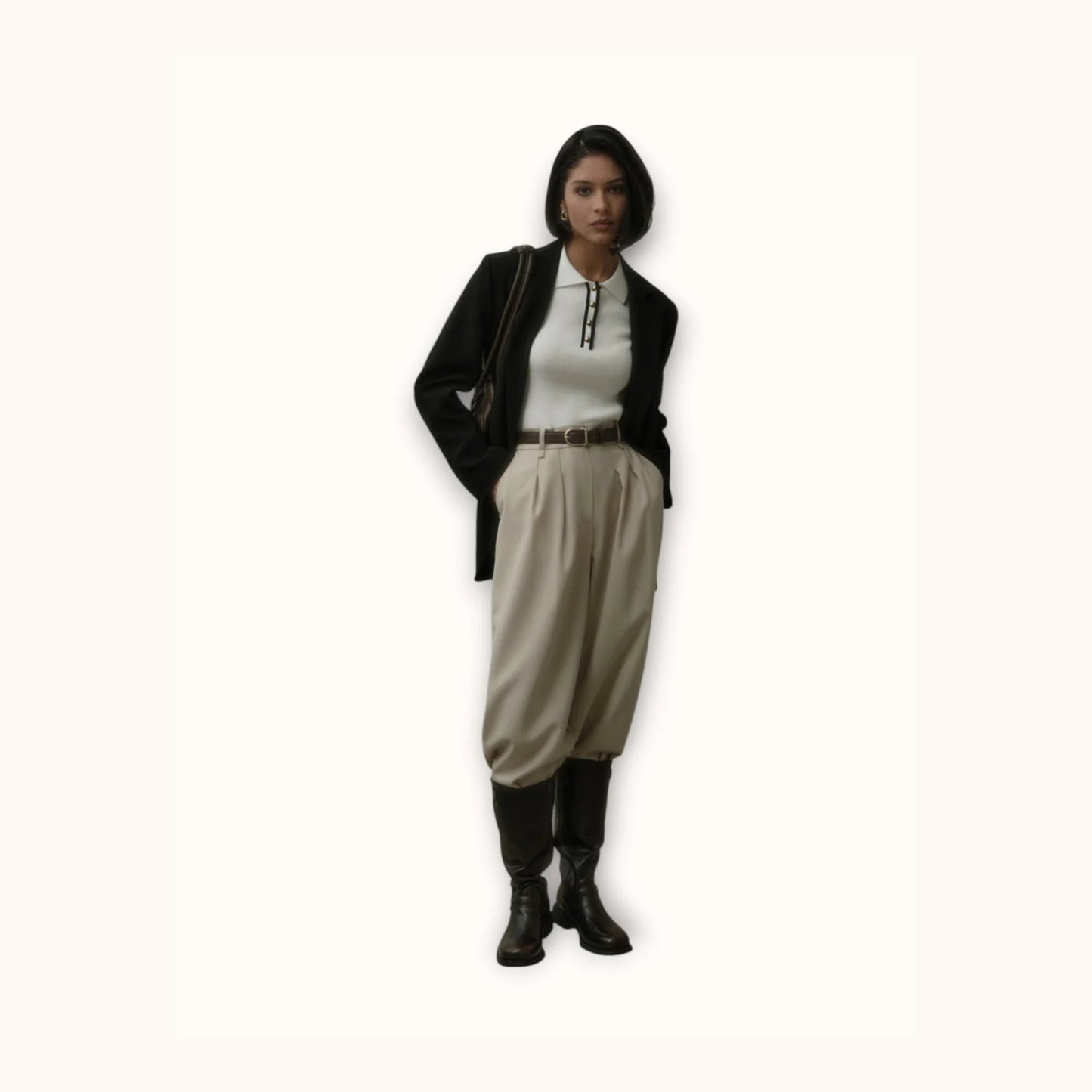 Women’s Cropped Polo Shirt