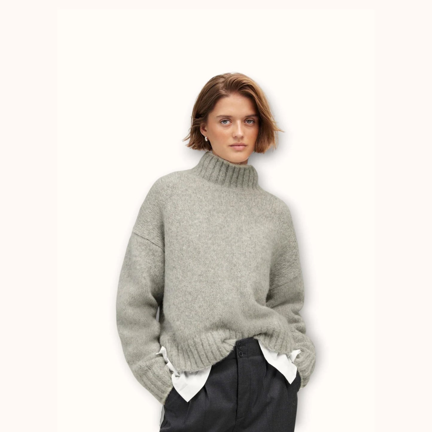 Knit Turtleneck Sweater