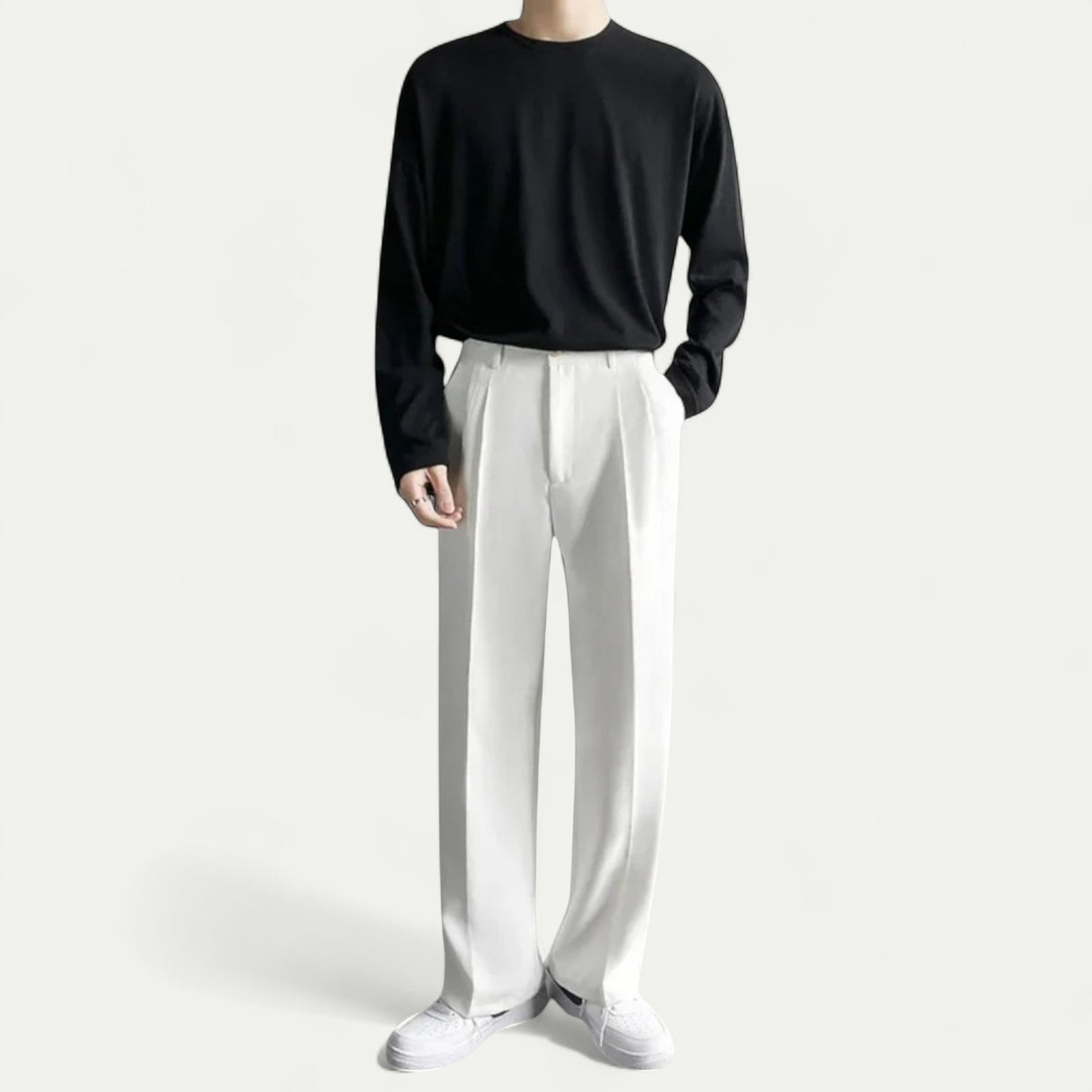 Azirado Men's Oversized Summer Trousers for Comfort