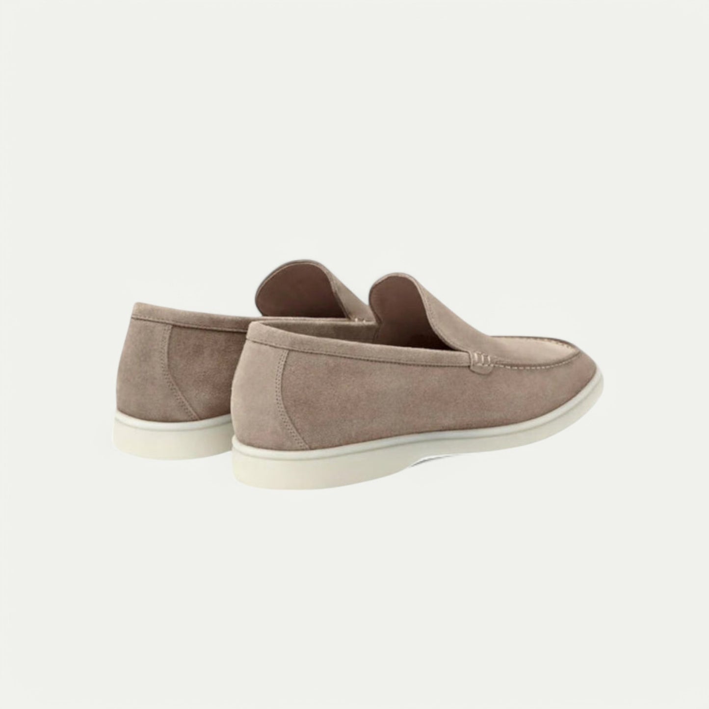 Azirado men's suede loafers in beige with a sleek design for comfortable, stylish wear
