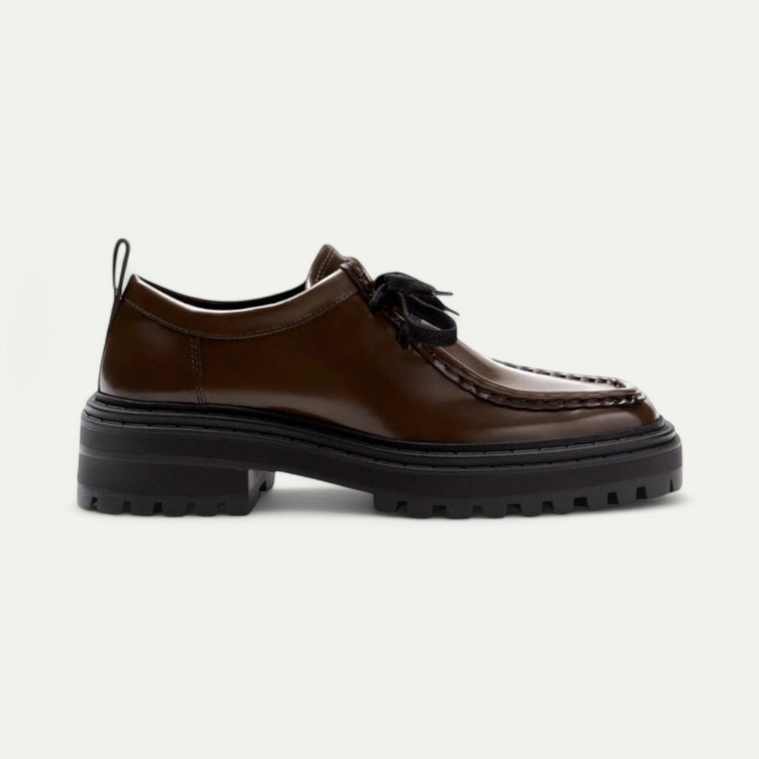 Azirado Brown Loafers with Thick Sole and Classic Design for Stylish Comfort